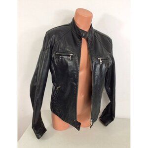 Rudsak Leather Jacket Coat Womens Large